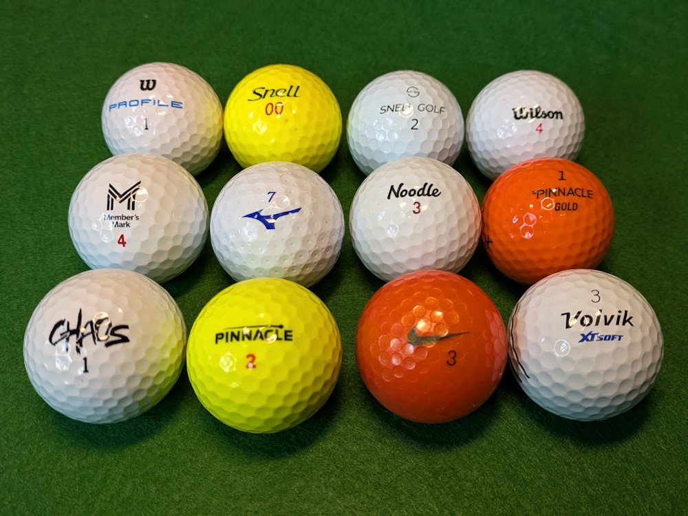assorted golf balls